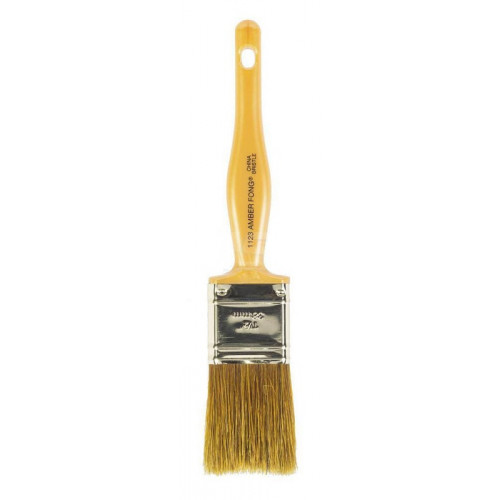 1123-1 1/2 Прямая кисть 1.5" AMBER FONG® BROWN CHINA BRISTLE - Wall - натуральная щетина