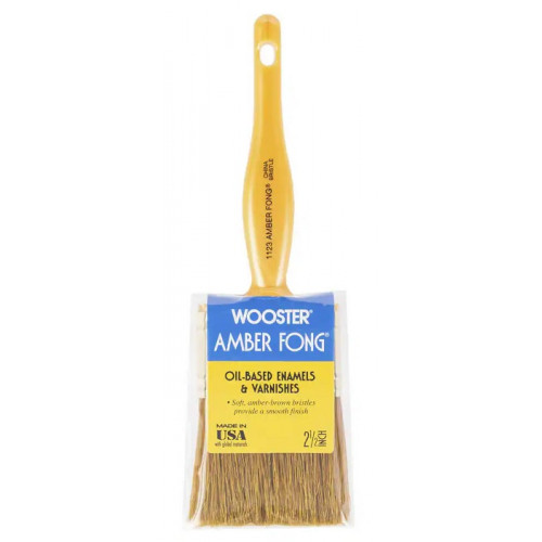 1123-2 1/2 Прямая кисть 2.5" AMBER FONG® BROWN CHINA BRISTLE - Wall - натуральная щетина