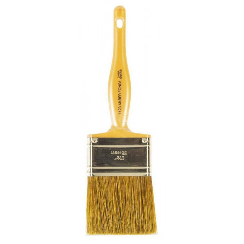 1123-2 1/2 Прямая кисть 2.5" AMBER FONG® BROWN CHINA BRISTLE - Wall - натуральная щетина