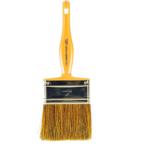 1123-3  Прямая кисть 3" AMBER FONG CHINA BRISTLE - Wall - натуральная щетина