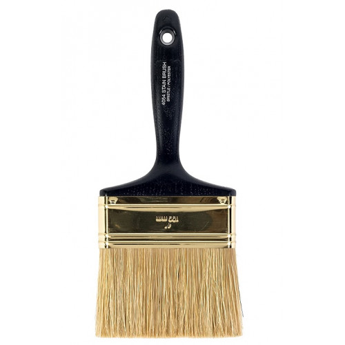 4054-4 Прямая кисть 4"  Oil & Latex Stain Brush- для пропиток из натуральной щетины