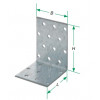 Перфорированный уголок SXANP 100*60*60*2,5 мм