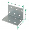 Перфорированный уголок SXANP 50*50*40*2,5 мм