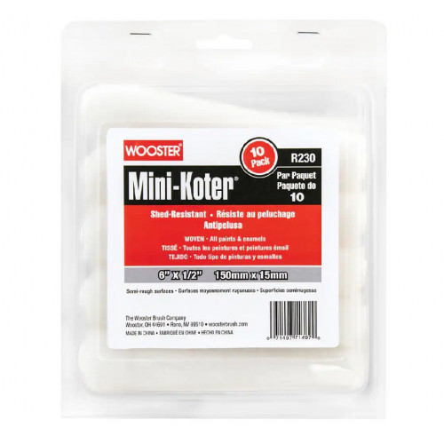R130-6 Валик малярный SHED-RESISTANT MINI-KOTER® (6" - 1/2", полугрубый) - 10 штук / упаковка