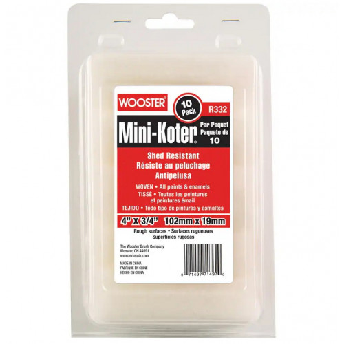R132-4 Валик малярный SHED-RESISTANT MINI-KOTER® (4" - 3/4", грубый) - 10 штук/ упаковка