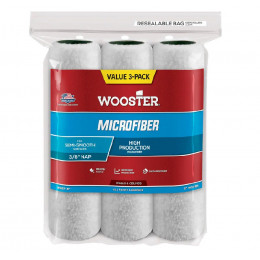R527-9 Валик малярный тканый MICROFIBER™ (9" - 3/8", полугладкий) 3 штуки/упаковка