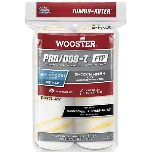 RR371-4 1/2 Валик износостойкий плетеный PRO/ DOO- Z® FTP® Jumbo Mini (4.5" - 3/8", полугладкий)