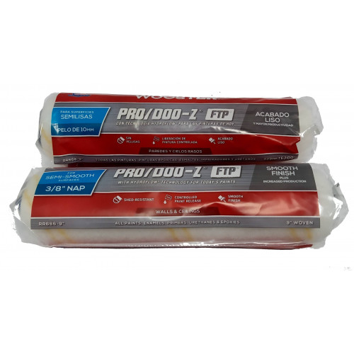 RR666-9 Валик износостойкий плетеный PRO/ DOO- Z® FTP® (9" - 3/8", полугладкий) (UPC 071497176936)