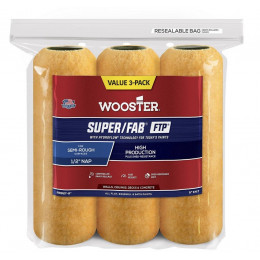 RR927-9 Валик износостойкий вязаный SUPER/FAB® FTP™ (9" - 1/2", полугрубый)  3 штуки / упаковка