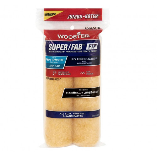 RR982-6 1/2 Валик Jumbo-Mini SUPER/FAB® FTP™ (6.5" - 1/2", полумягкий)  2 шт/кпак., закрытый торец