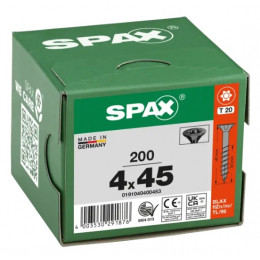 Шуруп Spax 4.0x 45 мм 0191040400453 с покрытием BLAX  (200 шт/уп) (EAN: 4003530291876)