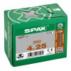 Шуруп Spax 4x25 мм 0151010400253 (300 шт/упак) - плоская головка, Wirox (EAN 4003530257995)