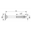 Шуруп Spax 4x30 мм 0681040400303 (200 шт/упак) - плоская головка, Blax (EAN 4003530291616)
