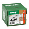 Шуруп Spax 4x30 мм 0681040400303 (200 шт/упак) - плоская головка, Blax (EAN 4003530291616)