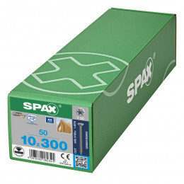 Spax 10x300 мм 1208001003005 (50 шт/упак.) - нерж., полная резьба 