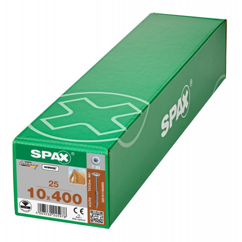 Spax 10x400 мм 0251011004005 / стар. 0251021004005 (25 шт/упак)