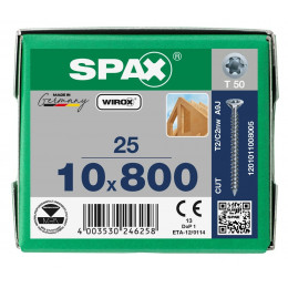 Spax 10x800 мм 1201011008005 / стар. 1201021008005 (25 шт/упак)