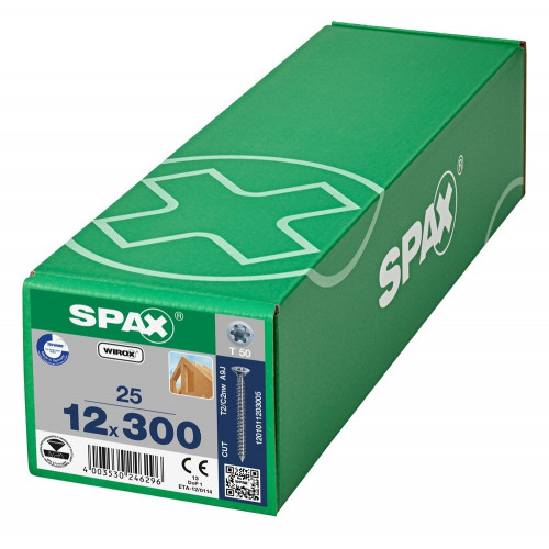 Spax 12x300 мм 1201011203005 / стар. 1201021203005 (25 шт/упак)