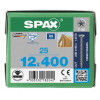 Spax 12x400 мм 1208001204005 (25 шт/упак.) - нерж., полная резьба 