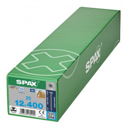 Spax 12x400 мм 1208001204005 (25 шт/упак.) - нерж., полная резьба 