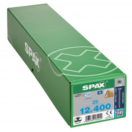 Spax 12x400 мм 1208001204005 (25 шт/упак.) - нерж., полная резьба 