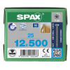 Spax 12x500 мм 1208001205005 (25 шт/упак.) - нерж., полная резьба 