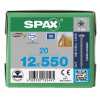 Spax 12x550 мм 1208001205505 (25 шт/упак.) - нерж., полная резьба 
