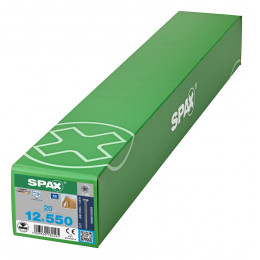 Spax 12x550 мм 1208001205505 (25 шт/упак.) - нерж., полная резьба 