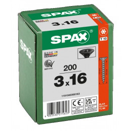 Spax 3,0х16 мм 1191040300163 (200 шт/упак) Blax (EAN: 4003530275623)