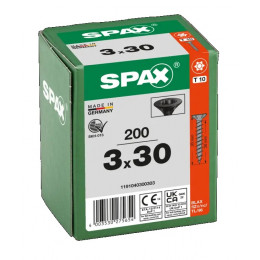 Spax 3,0х30 мм 1191040300303 (200 шт/упак) Blax (EAN: 4003530275654)