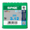 Spax 3,0x12 мм 1197000300123 (200 шт/упак.)