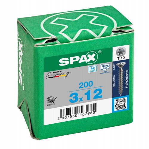 Spax 3,0x12 мм 1197000300123 (200 шт/упак.)