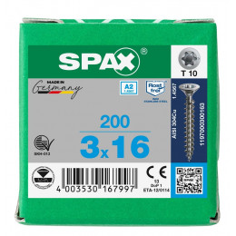 Spax 3,0x16 мм 1197000300163 (200 шт/упак.)