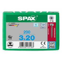 Spax 3,0x20 мм 0207000300203 (200 шт/упак.)