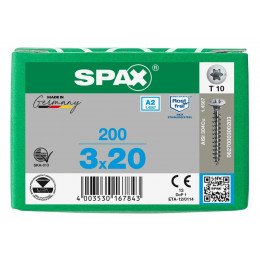 Spax 3,0x20 мм 0627000300203 (200 шт/упак.)