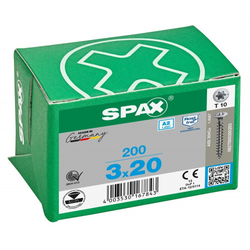 Spax 3,0x20 мм 0627000300203 (200 шт/упак.)