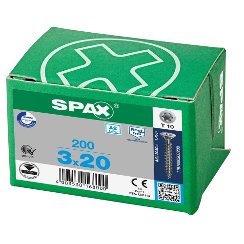 Spax 3,0x20 мм 1197000300203 (200 шт/упак.)