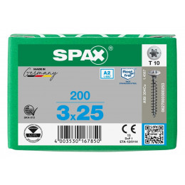 Spax 3,0x25 мм 0627000300253 (200 шт/упак.)