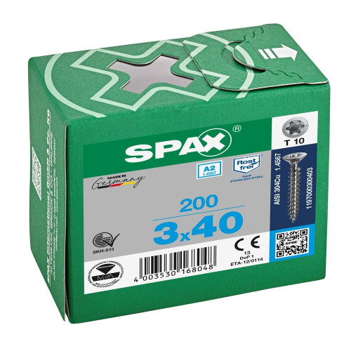 Spax 3,0x40 мм 1197000300403 (200 шт/упак.)