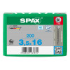 Spax 3,5x16 мм 0627000350163 (200 шт/упак.)