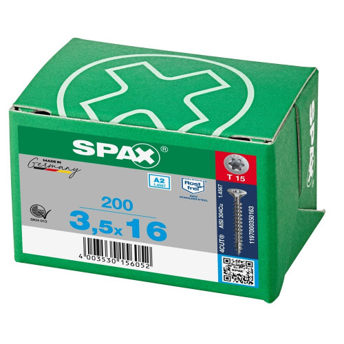 Spax 3,5x16 мм 1197000350163 (200 шт/упак.)