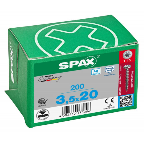 Spax 3,5x20 мм 0207000350203 (200 шт/упак.)