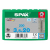 Spax 3,5x20 мм 0627000350203 (200 шт/упак.)