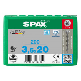 Spax 3,5x20 мм 0627000350203 (200 шт/упак.)