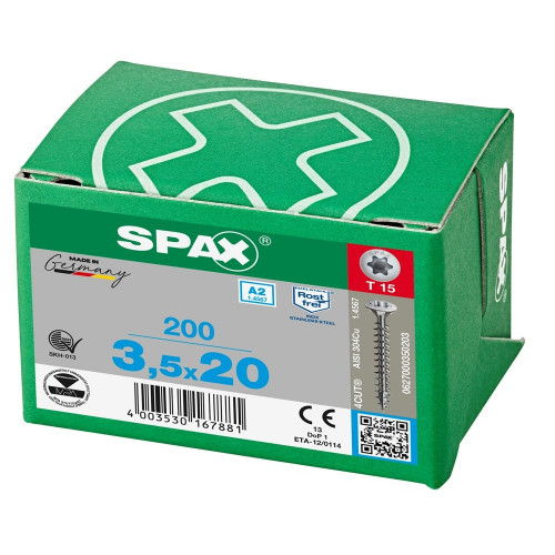Spax 3,5x20 мм 0627000350203 (200 шт/упак.)