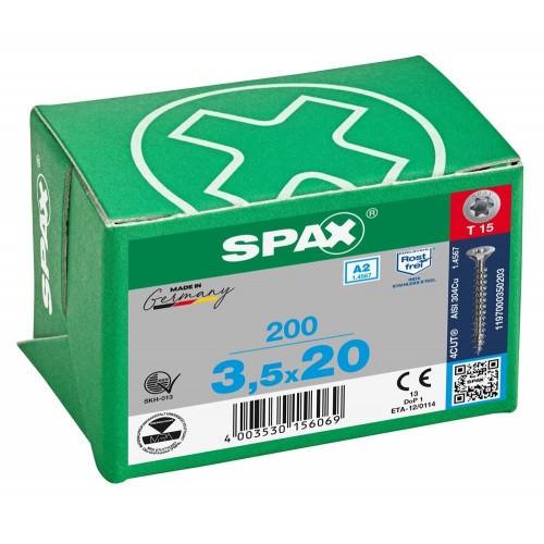 Spax 3,5x20 мм 1197000350203 (200 шт/упак.)