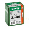 Spax 3,5x30 мм 0191010350303 (200 шт/упак) (EAN 4003530164279) - универсальный, потай, Wirox