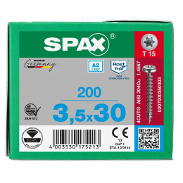 Spax 3,5x30 мм 0207000350303 (200 шт/упак.)