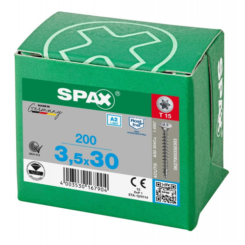 Spax 3,5x30 мм 0627000350303 (200 шт/упак.)