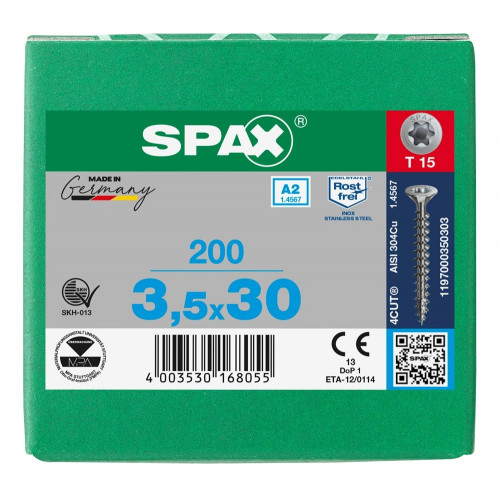 Spax 3,5x30 мм 1197000350303 (200 шт/упак.)